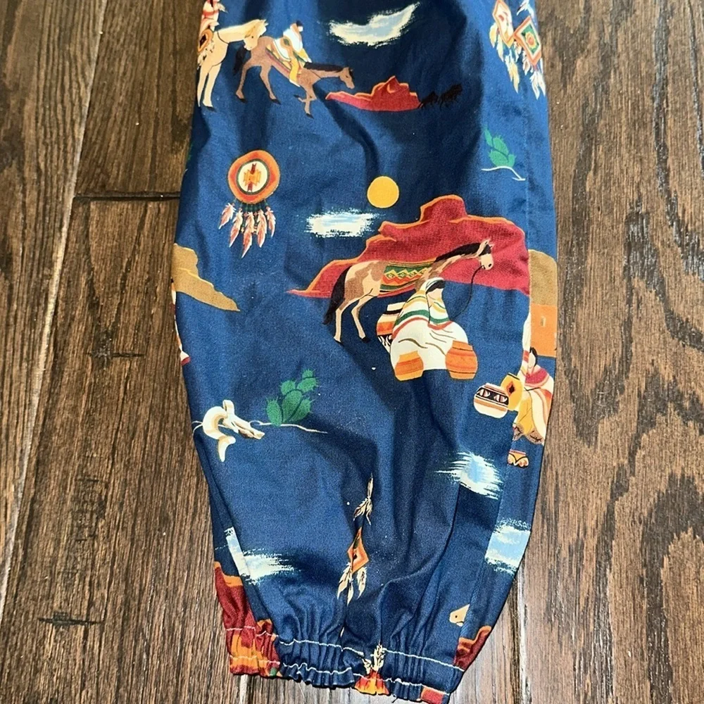 Blue Western Themed plastic bag holder handmade - Picture 2 of 6